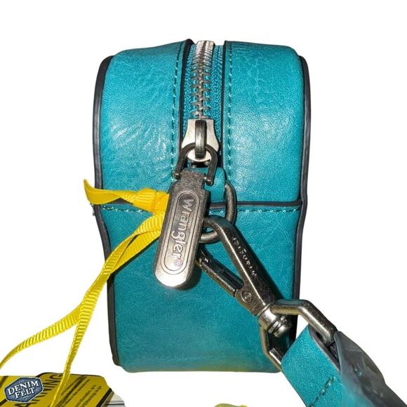 Wrangler Teal/Turquoise Snapshot Camera Shoulder/Crossbody Bag w/ Guitar Strap - Picture 4 of 16